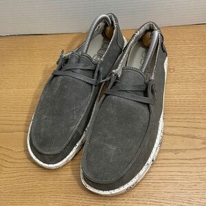 Hey Dude Wendy Shoes Women 11 Gray Moonwash Casual Lightweight Slip On Sneaker